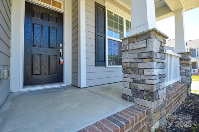 a view of front door of house