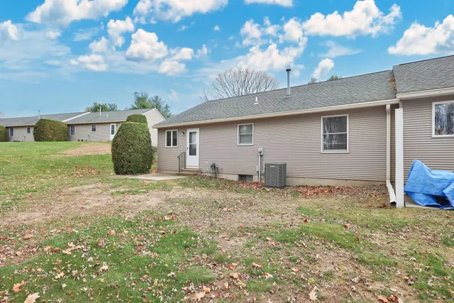 a backyard of a house