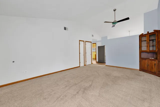 a view of an empty room