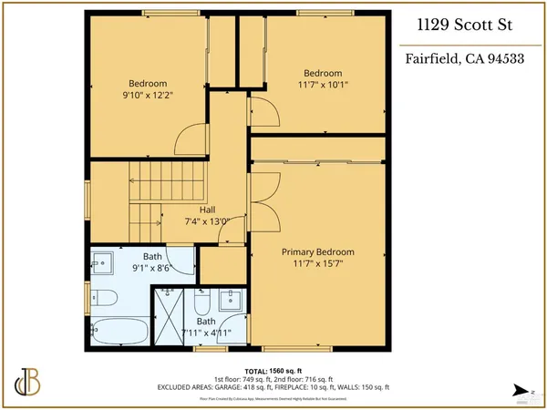 $535,000 | 1129 Scott Street, Fairfield, CA 94533