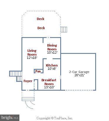 1913 Narrows Lane Silver Spring, MD 20906 - Photo 27 of 30 Main level floor plan