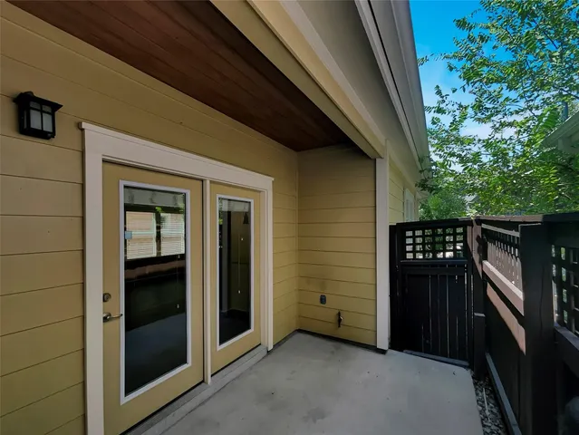 a view of an entryway door