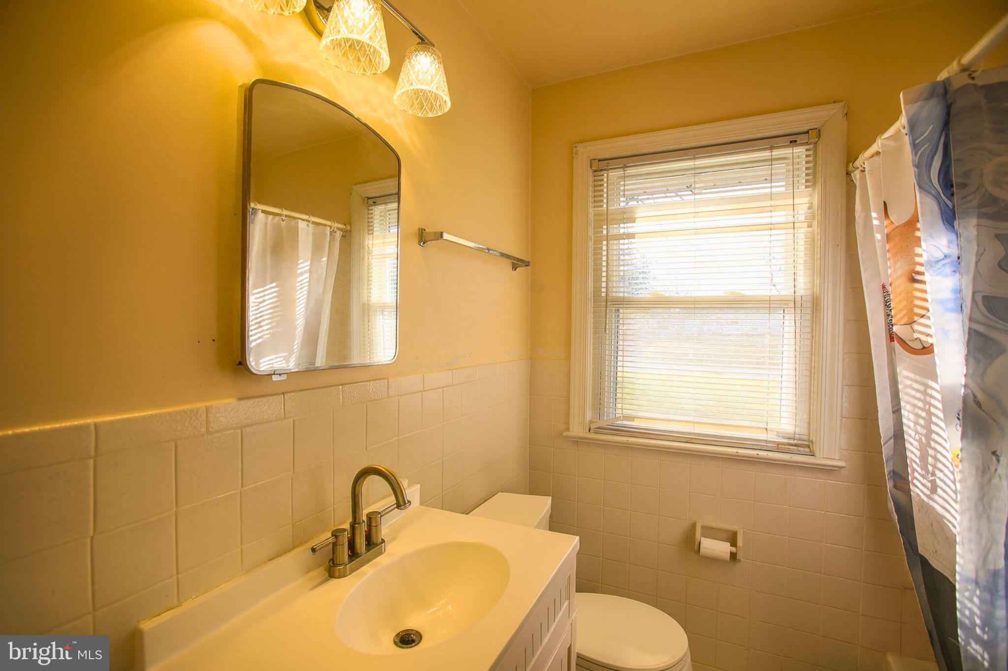 9200 Pine View Lane Clinton, MD 20735 - Photo 22 of 28 a bathroom with a sink mirror and a window