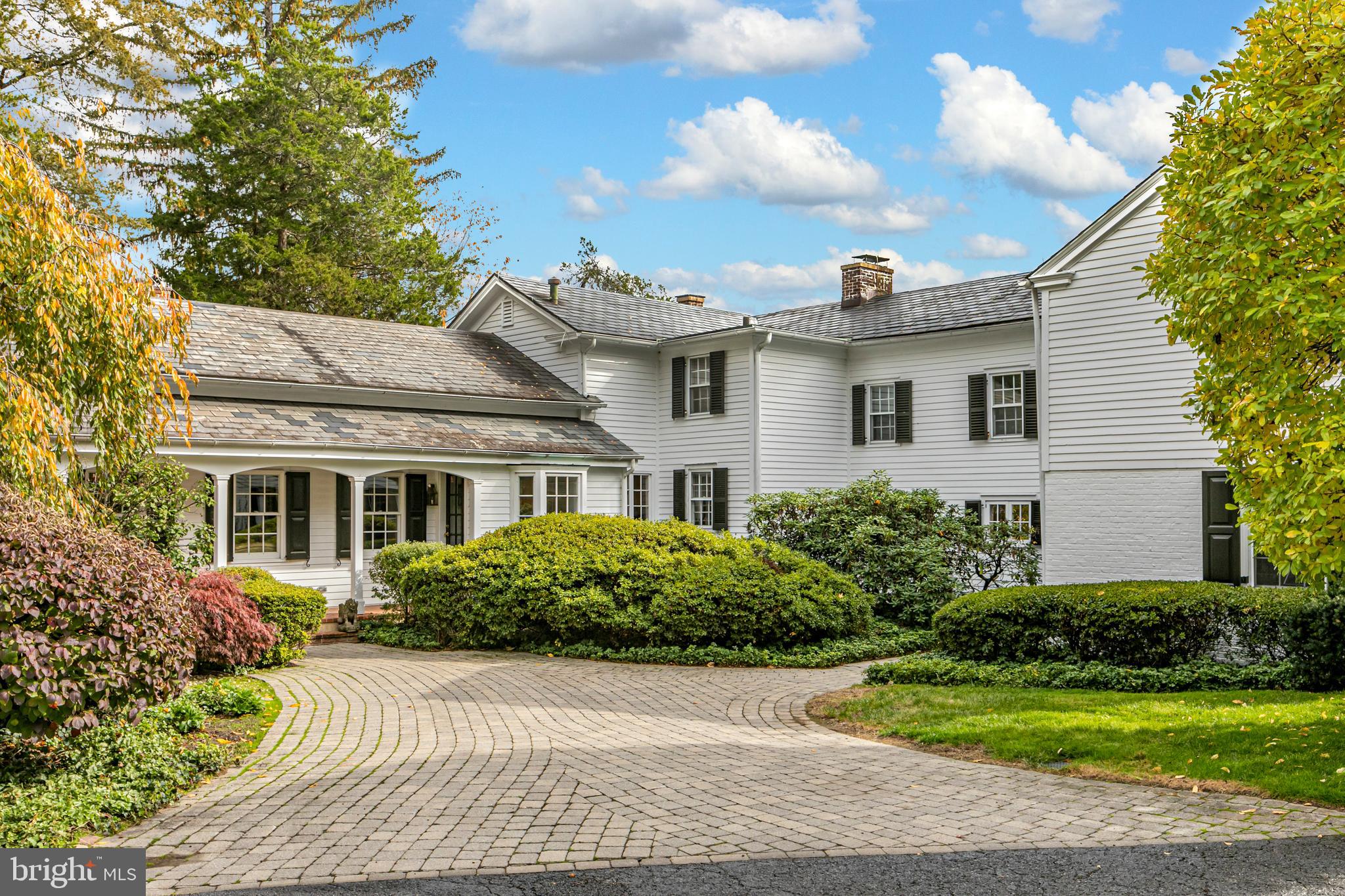 1 N Road Princeton, NJ 08540 - Photo 4 of 39 Front of house with cobblestone walkway