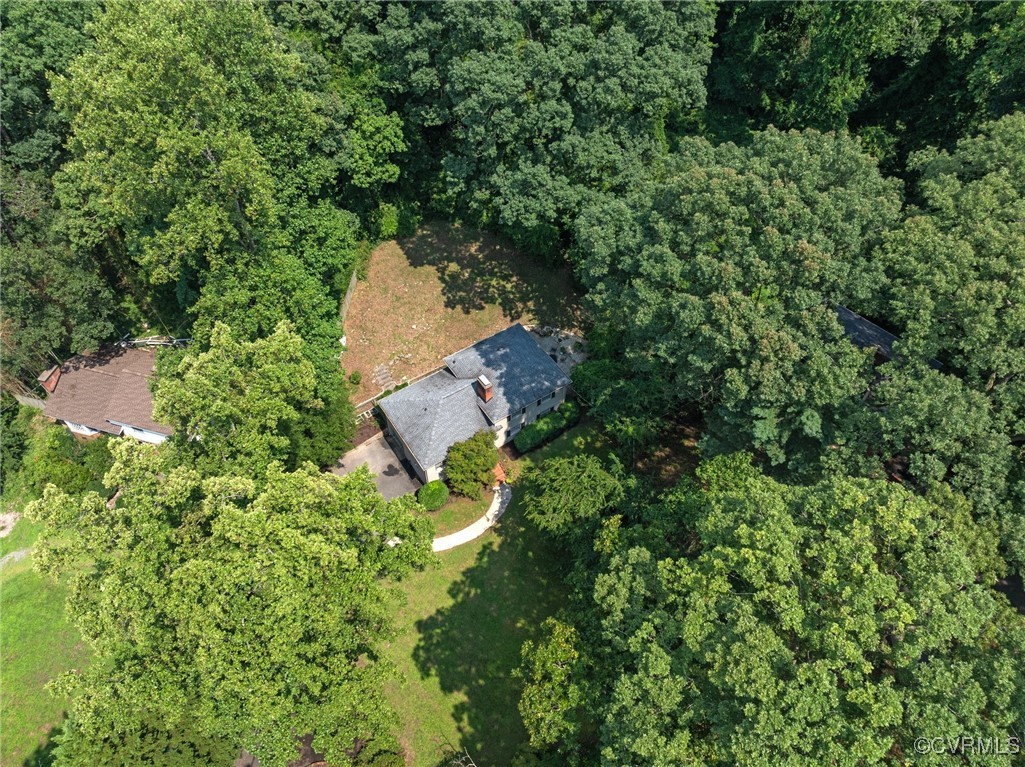 4233 Waumsetta Road Richmond, VA 23235 - Photo 22 of 32 an aerial view of a house with a yard and outdoor seating