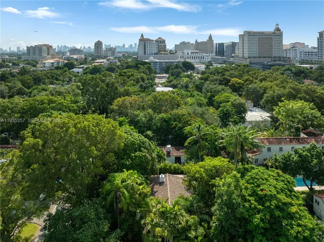 a view of a city with tall buildings