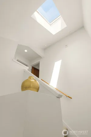a bathroom with a window