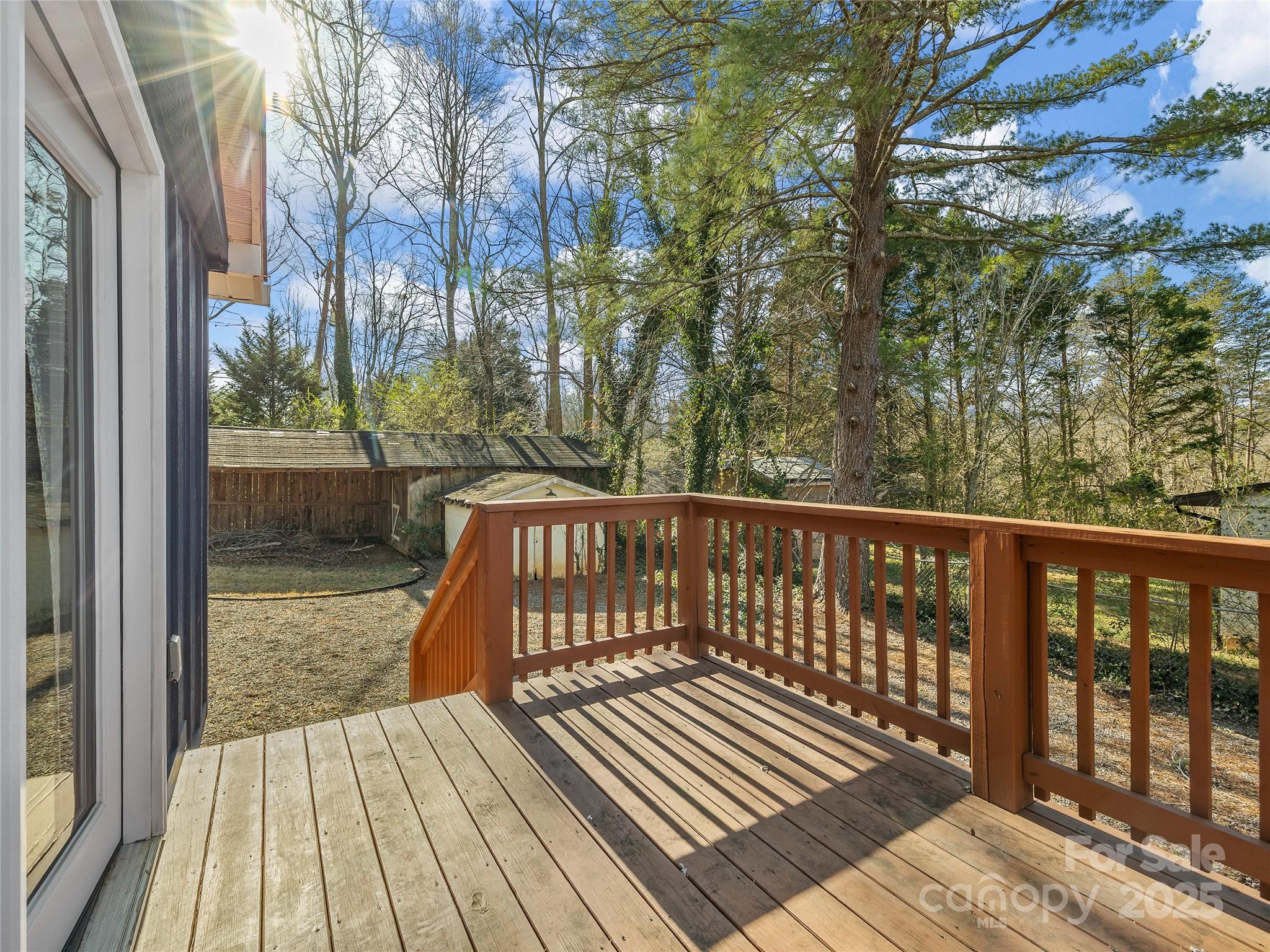 435 Thermal View Drive Tryon, NC 28782 - Photo 17 of 32 a view of a wooden deck with a yard