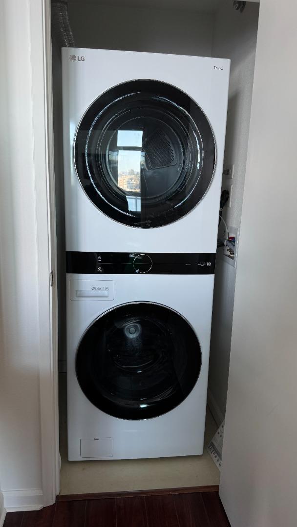 1 Lakeside Drive, Unit 602 Oakland, CA 94612 - Photo 17 of 26 a close up view of washer and dryer