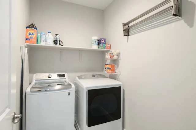 a view of a porch and garden