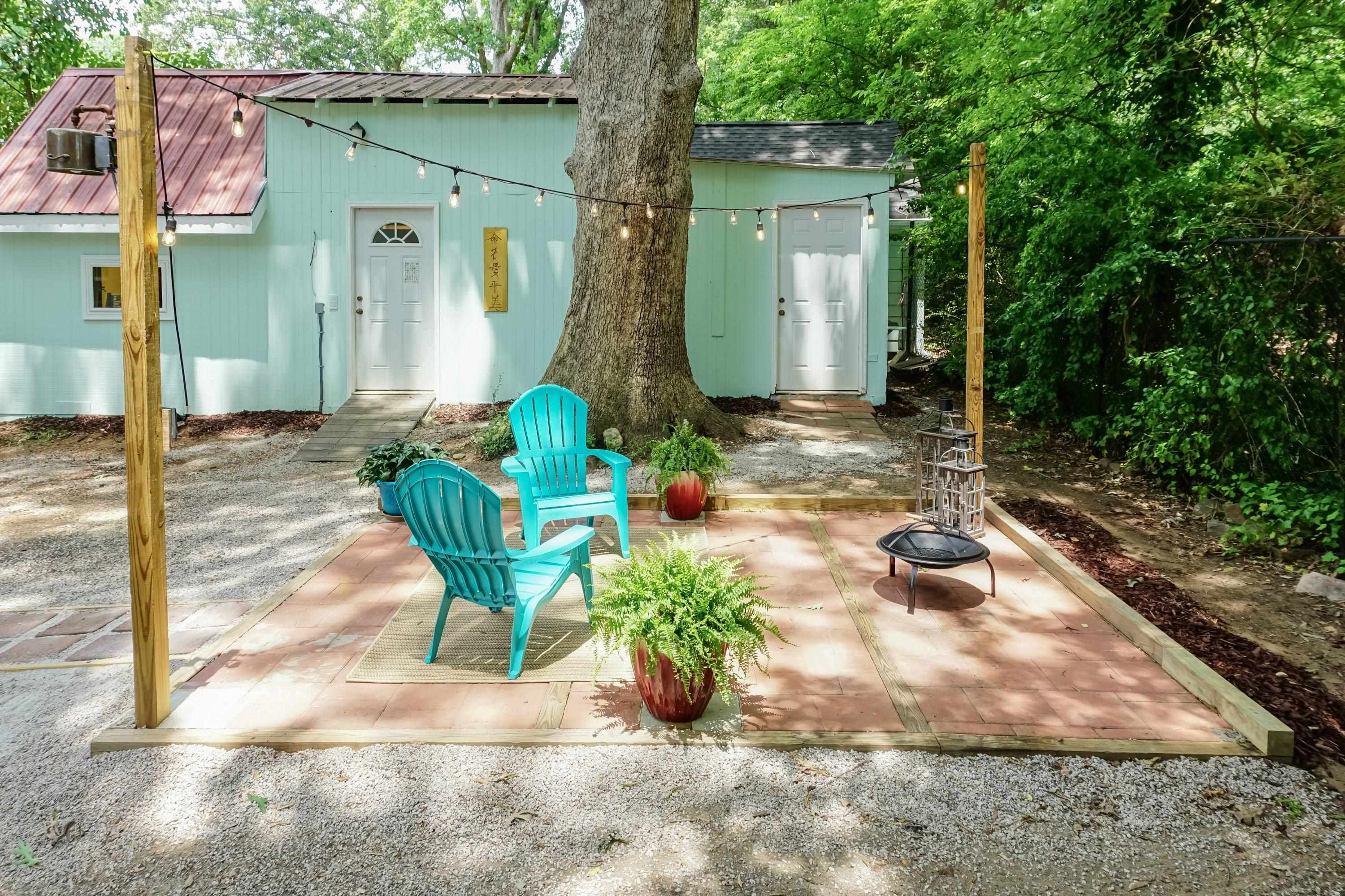 1720 Bennett Street Raleigh, NC 27604 - Photo 28 of 49 Backyard view to Sheds
