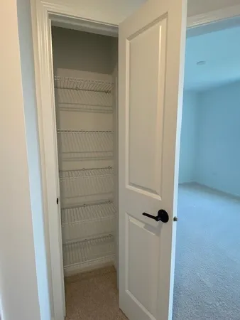 a view of closet area