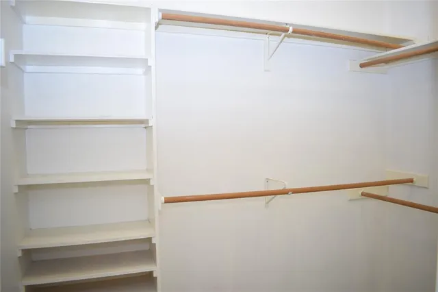 a close view of closet
