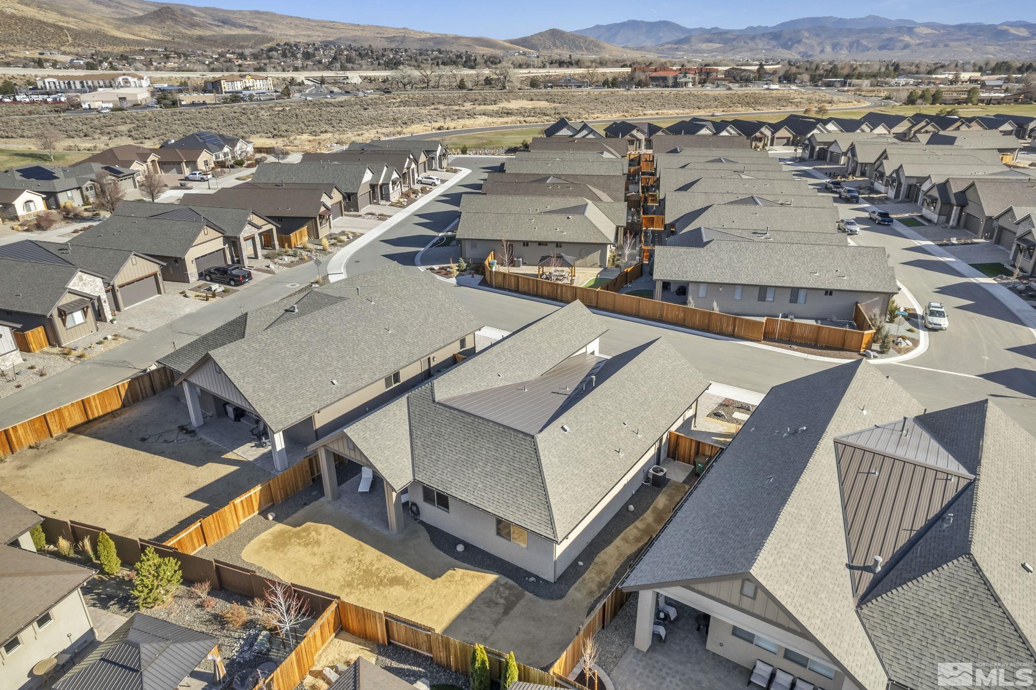 3108 Cambria Loop Carson City, NV 89703 - Photo 35 of 39 an aerial view of a city with lots of residential buildings