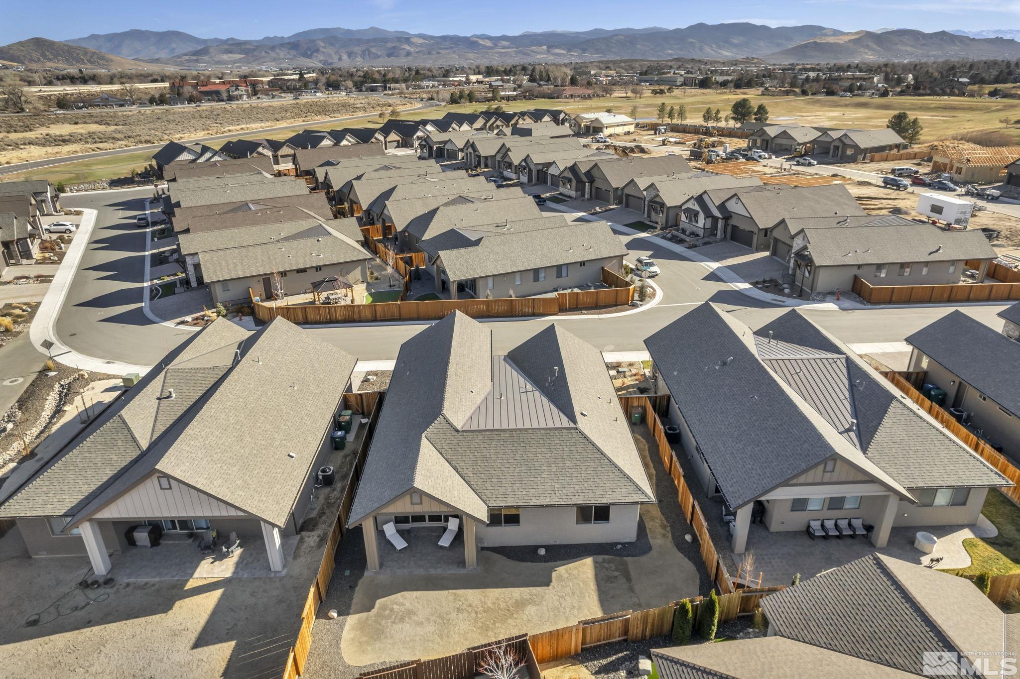 3108 Cambria Loop Carson City, NV 89703 - Photo 36 of 39 an aerial view of a city with lots of residential buildings