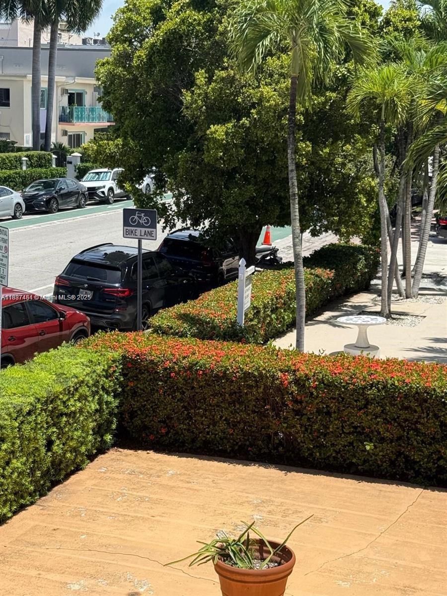 1060 Pennsylvania Avenue, Unit 18 Miami Beach, FL 33139 - Photo 19 of 21 a view of a yard with cars