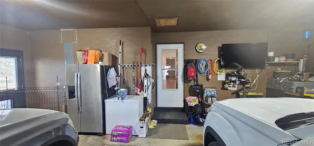 a room with storage and utility