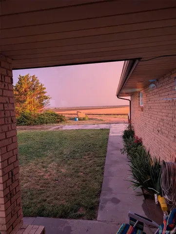 a view of an outdoor space and a lake view