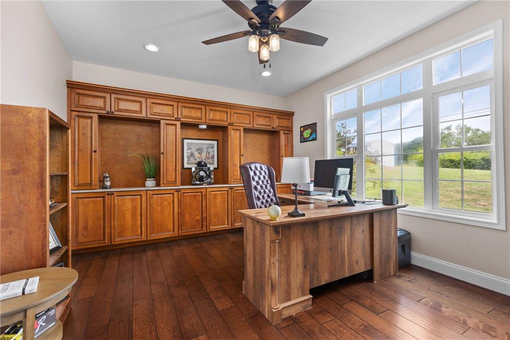 158 Hammond Road Mars, PA 16046 - Photo 12 of 49 a view of a workspace with furniture window and wooden floor