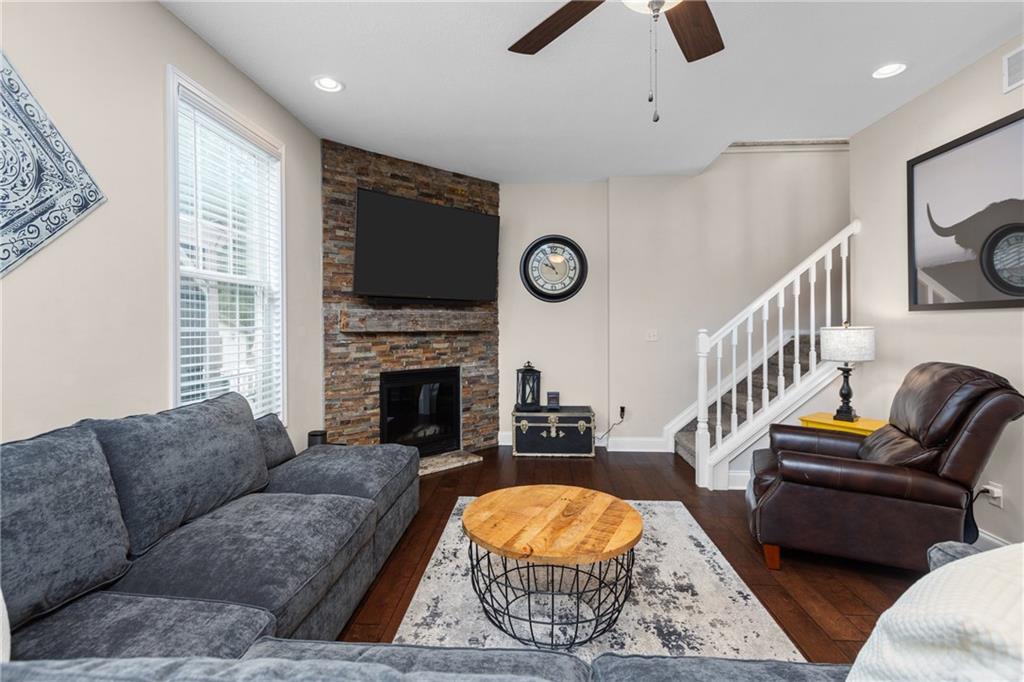 158 Hammond Road Mars, PA 16046 - Photo 14 of 49 a living room with furniture a fireplace and a flat screen tv