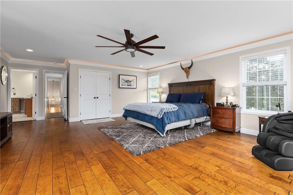 158 Hammond Road Mars, PA 16046 - Photo 19 of 49 a bedroom with a bed couch and a window