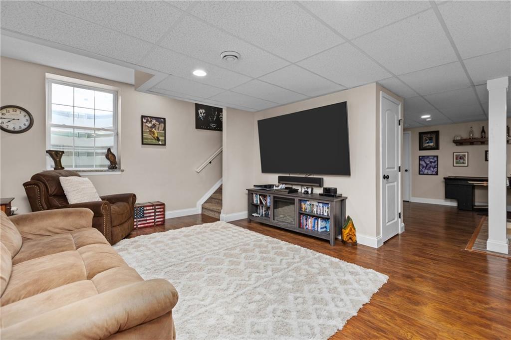 158 Hammond Road Mars, PA 16046 - Photo 35 of 49 a living room with furniture and a flat screen tv
