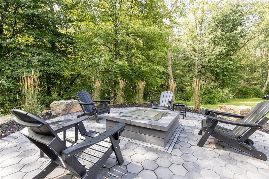 158 Hammond Road Mars, PA 16046 - Photo 40 of 49 a view of backyard with seating area and trees