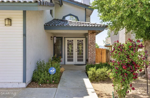 a front view of a house