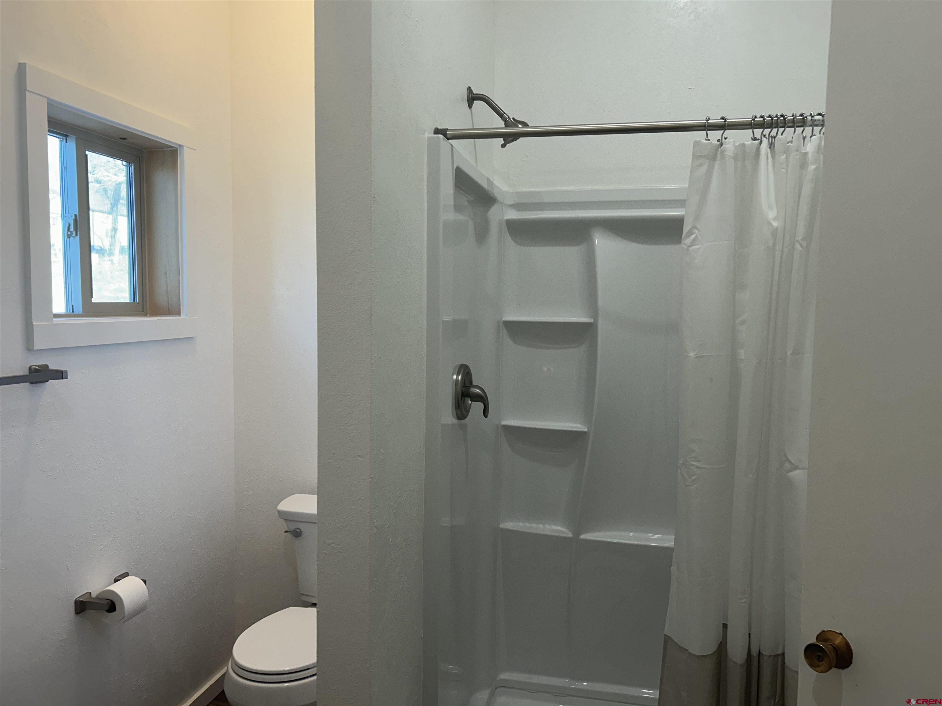 281 Fox Street Nucla, CO 81424 - Photo 19 of 21 a bathroom with a shower and toilet