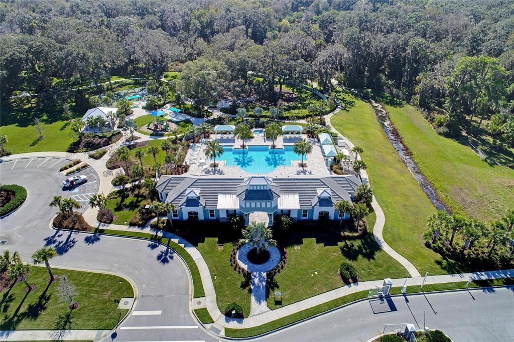 4211 Rustling Pines Terrace Parrish, FL 34219 - Photo 65 of 87 an aerial view of a house with swimming pool and outdoor seating