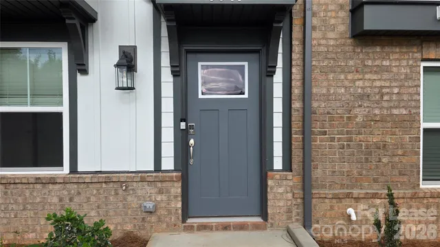 a view of front door of house