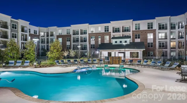 a view of a building with garden