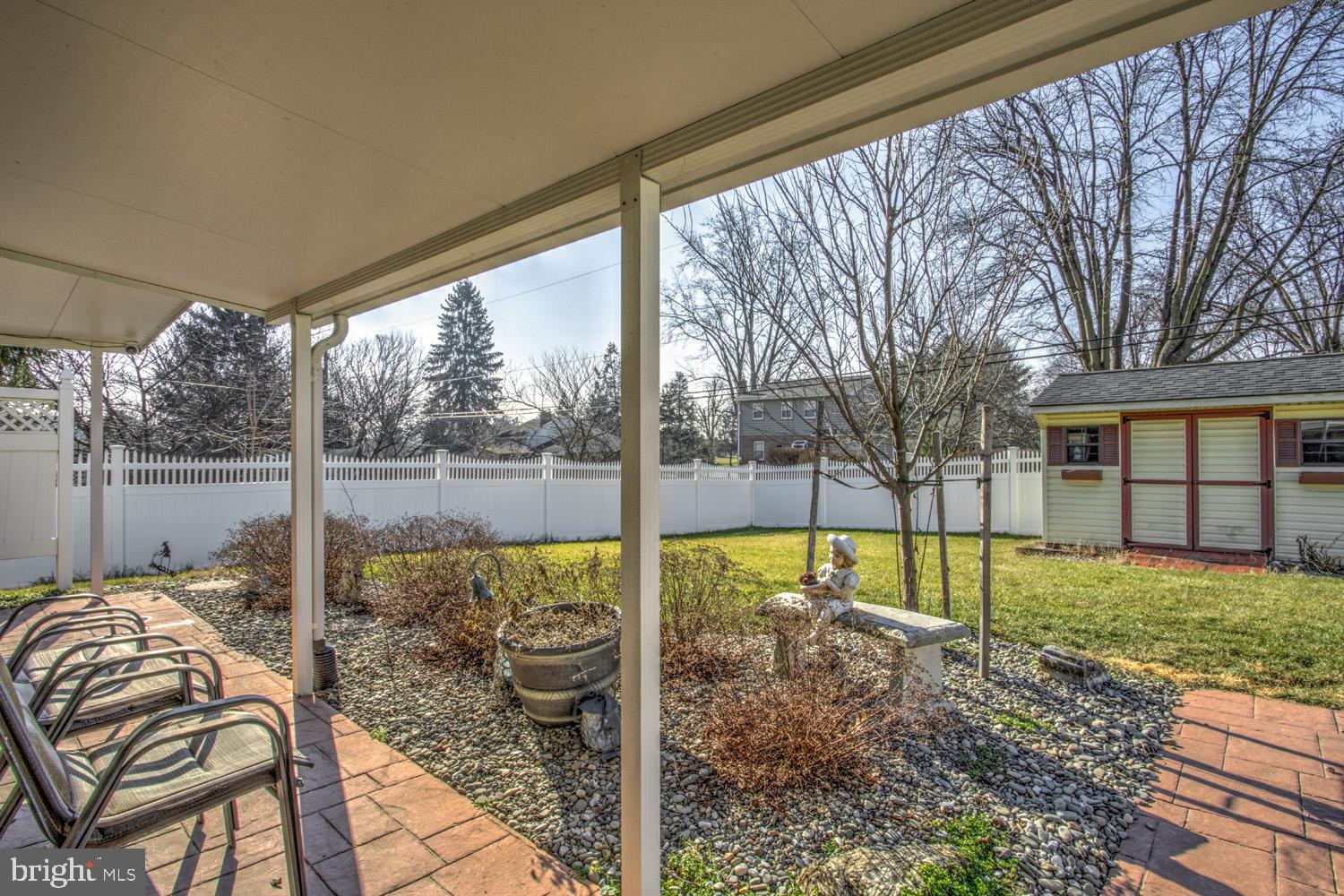 52 Logging Road Leola, PA 17540 - Photo 35 of 47 Covered patio overlooking flat fenced in yard