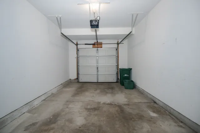 a view of a garage