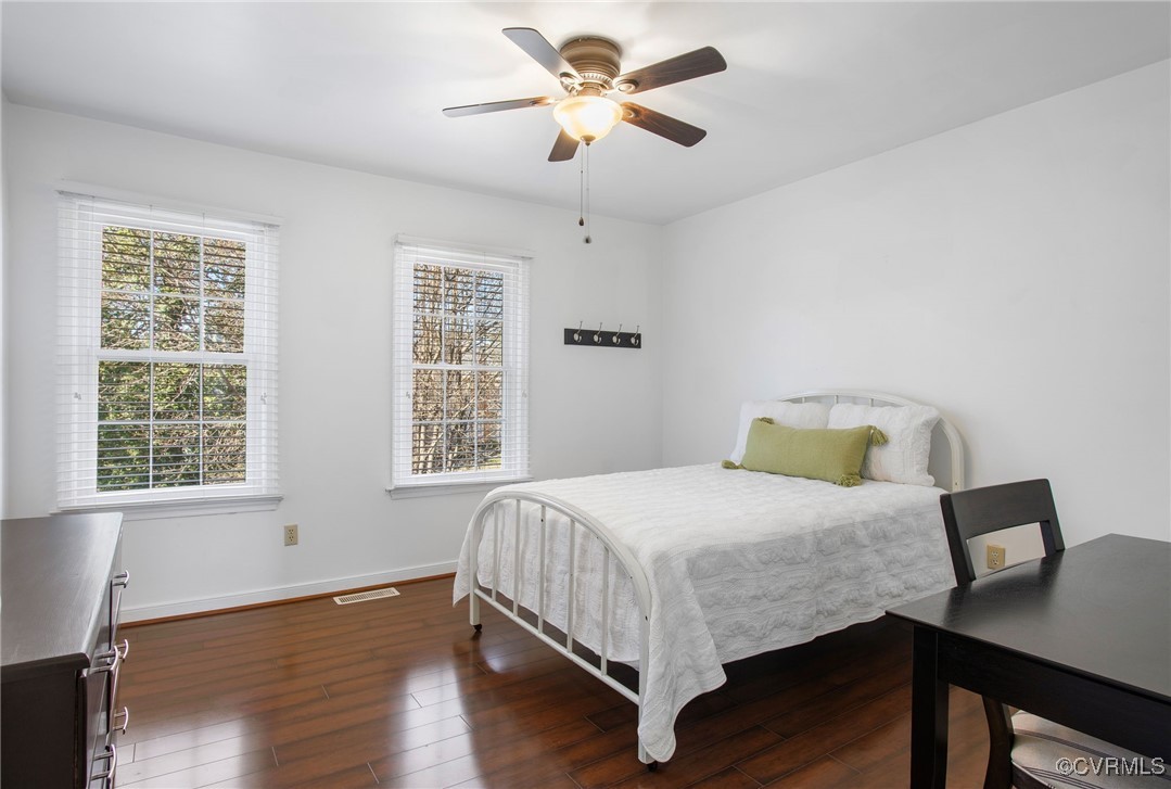 9616 Tree Line Terrace Chesterfield, VA 23832 - Photo 17 of 25 Bedroom 2 has laminate flooring + ceiling fan