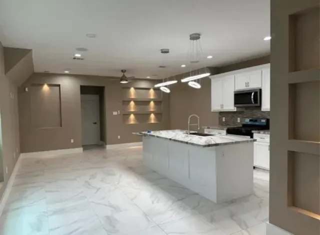 a view of an empty room