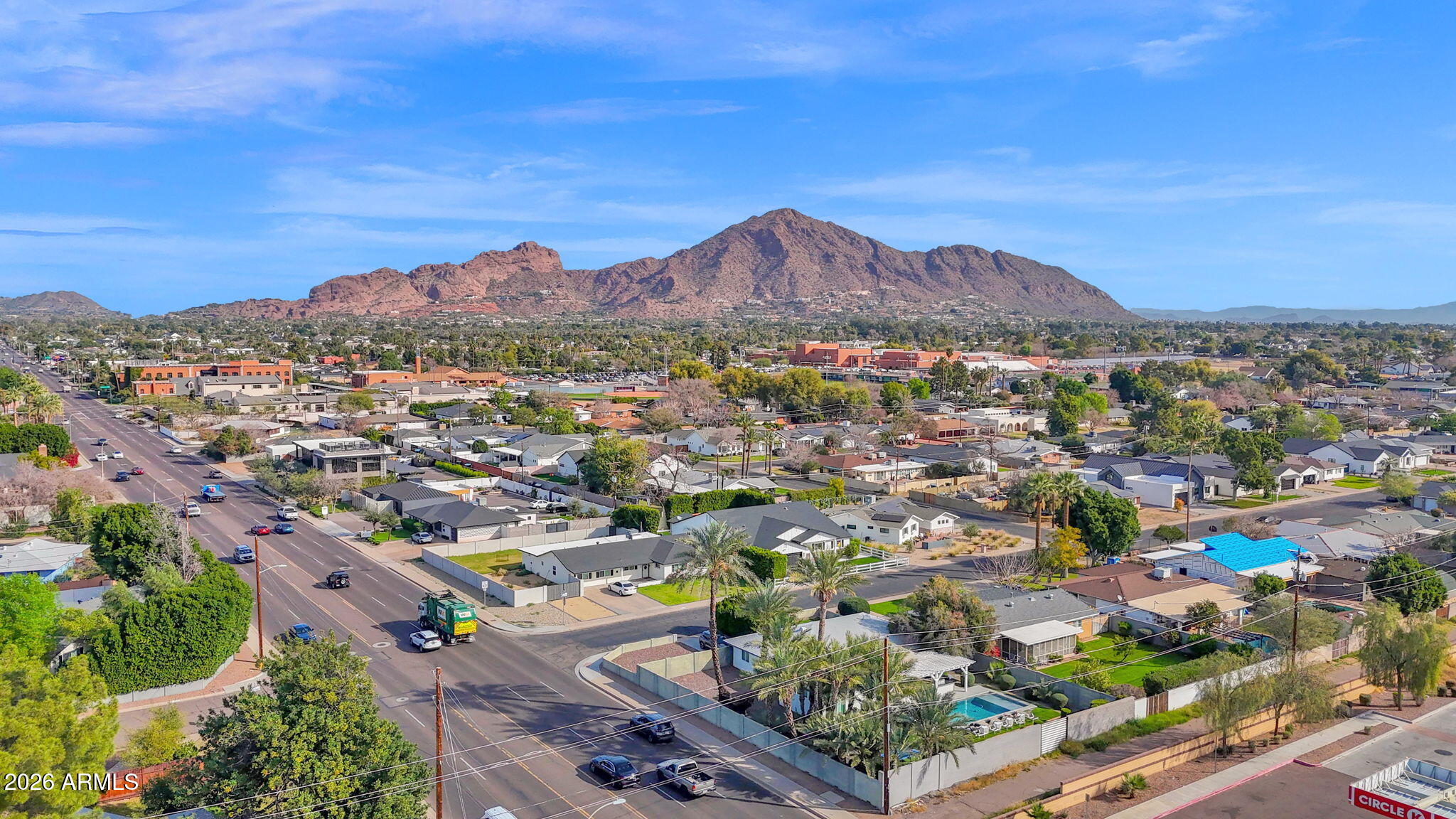 3416 North 44th Street, Unit 69 Phoenix, AZ 85018 - Photo 19 of 19 an aerial view of residential houses with outdoor space and street view