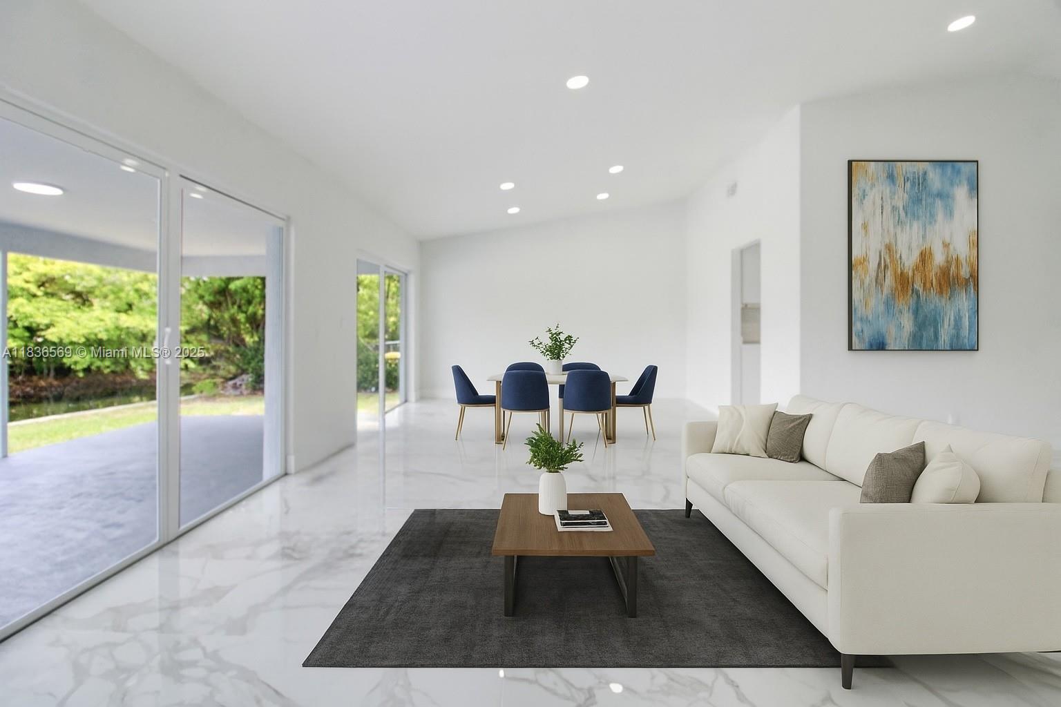 4808 Mango Drive Tamarac, FL 33319 - Photo 7 of 36 a living room with furniture and a large window