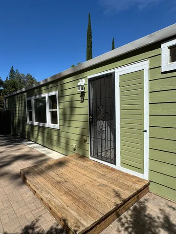 a front view of a house