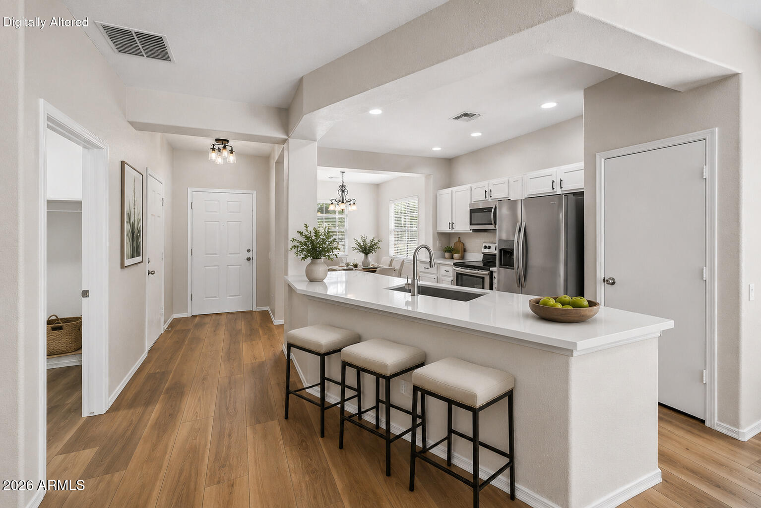 9124 West Berkeley Road Phoenix, AZ 85037 - Photo 18 of 42 Kitchen Island Staged