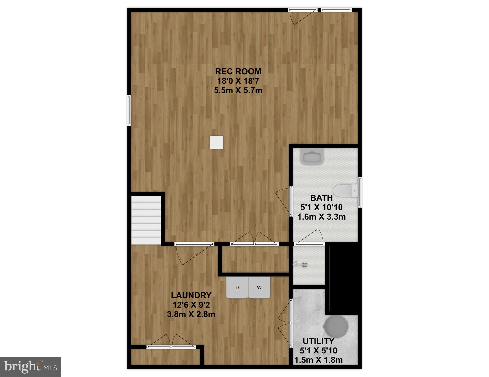 3414 Rodman Street Northwest Washington, DC 20008 - Photo 63 of 64 Lower Level Floor Plan