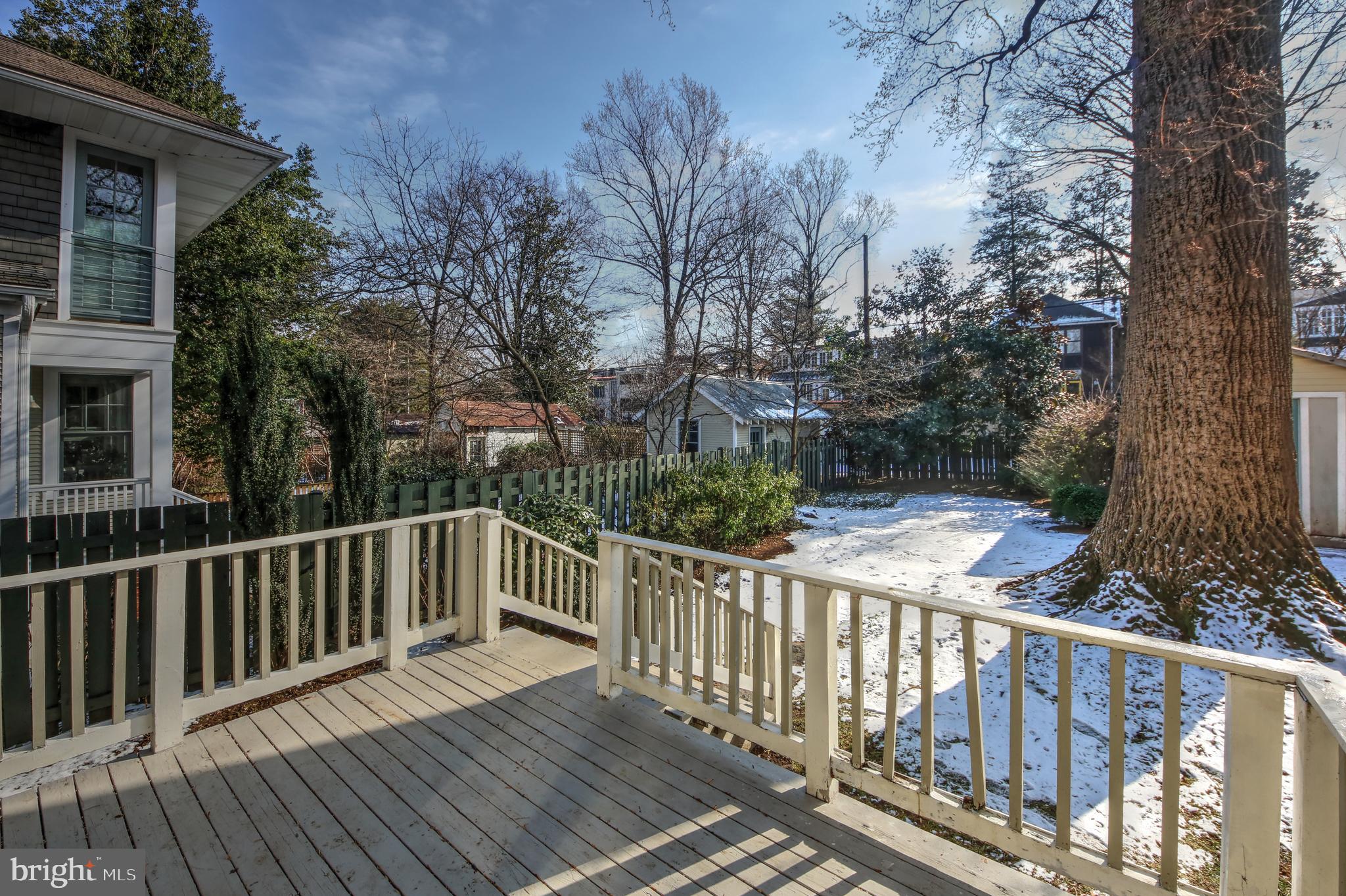 3414 Rodman Street Northwest Washington, DC 20008 - Photo 31 of 64 Deck is ideal for entertaining & dining al fresco