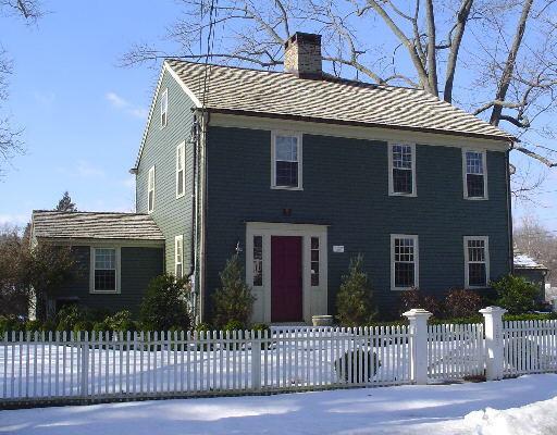 a front view of a house