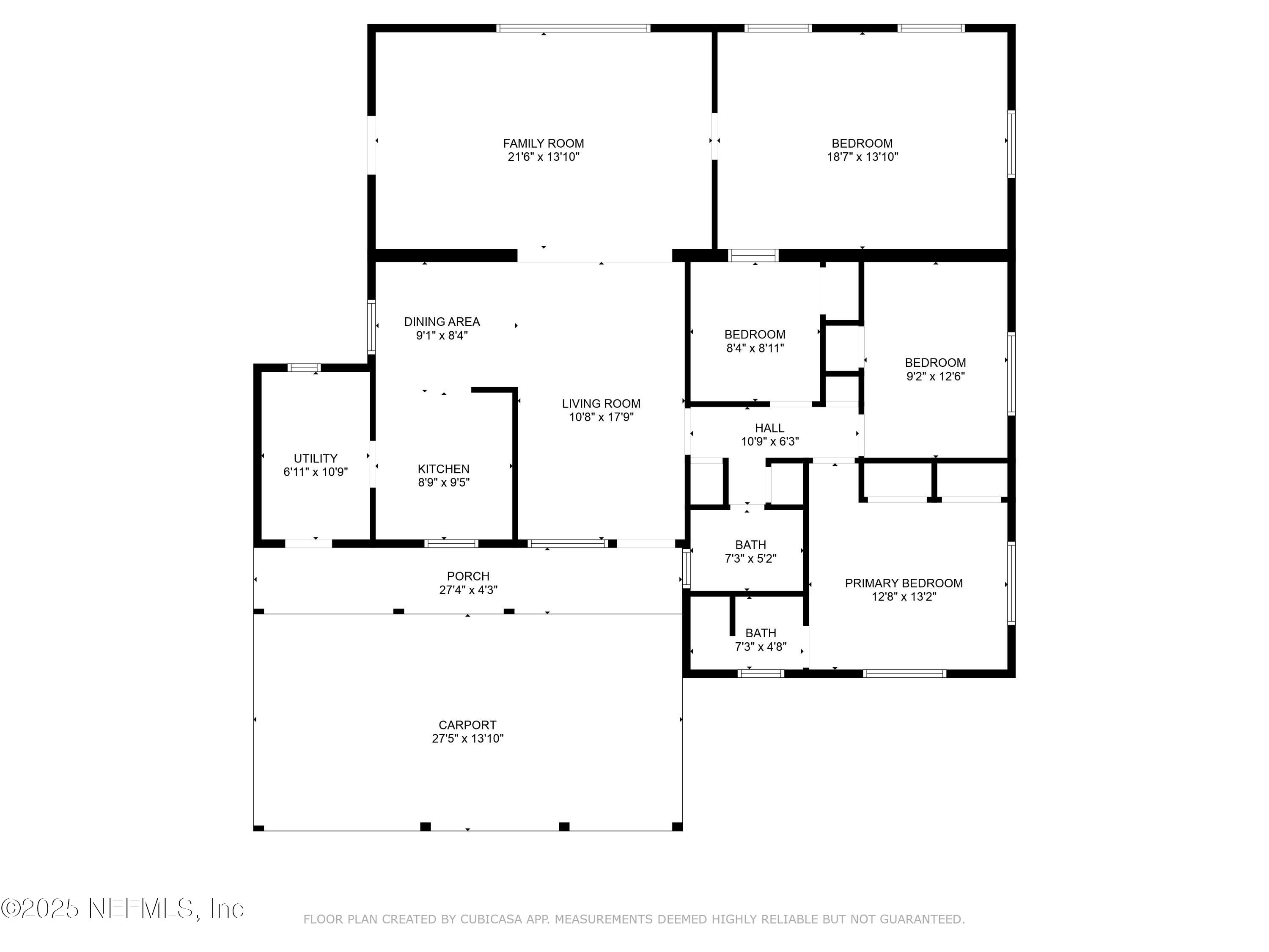 8921 Greenleaf Road Jacksonville, FL 32208 - Photo 38 of 38 Floor Plan