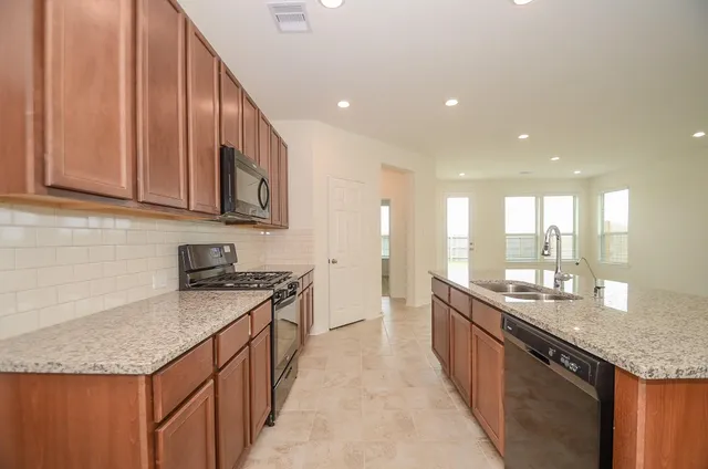 a close view of closet