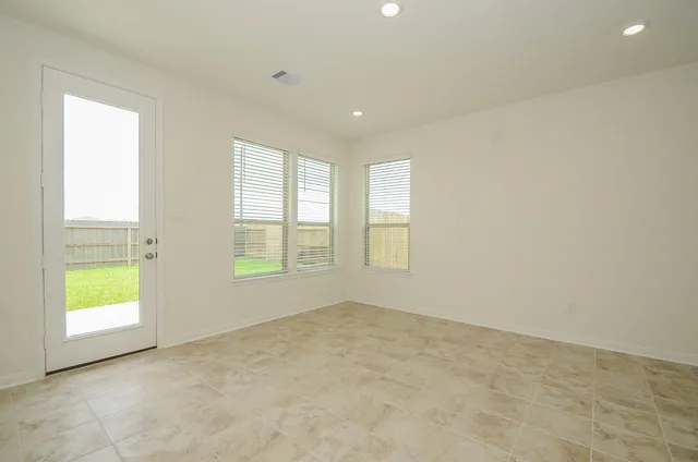 a view of a backyard with a garden