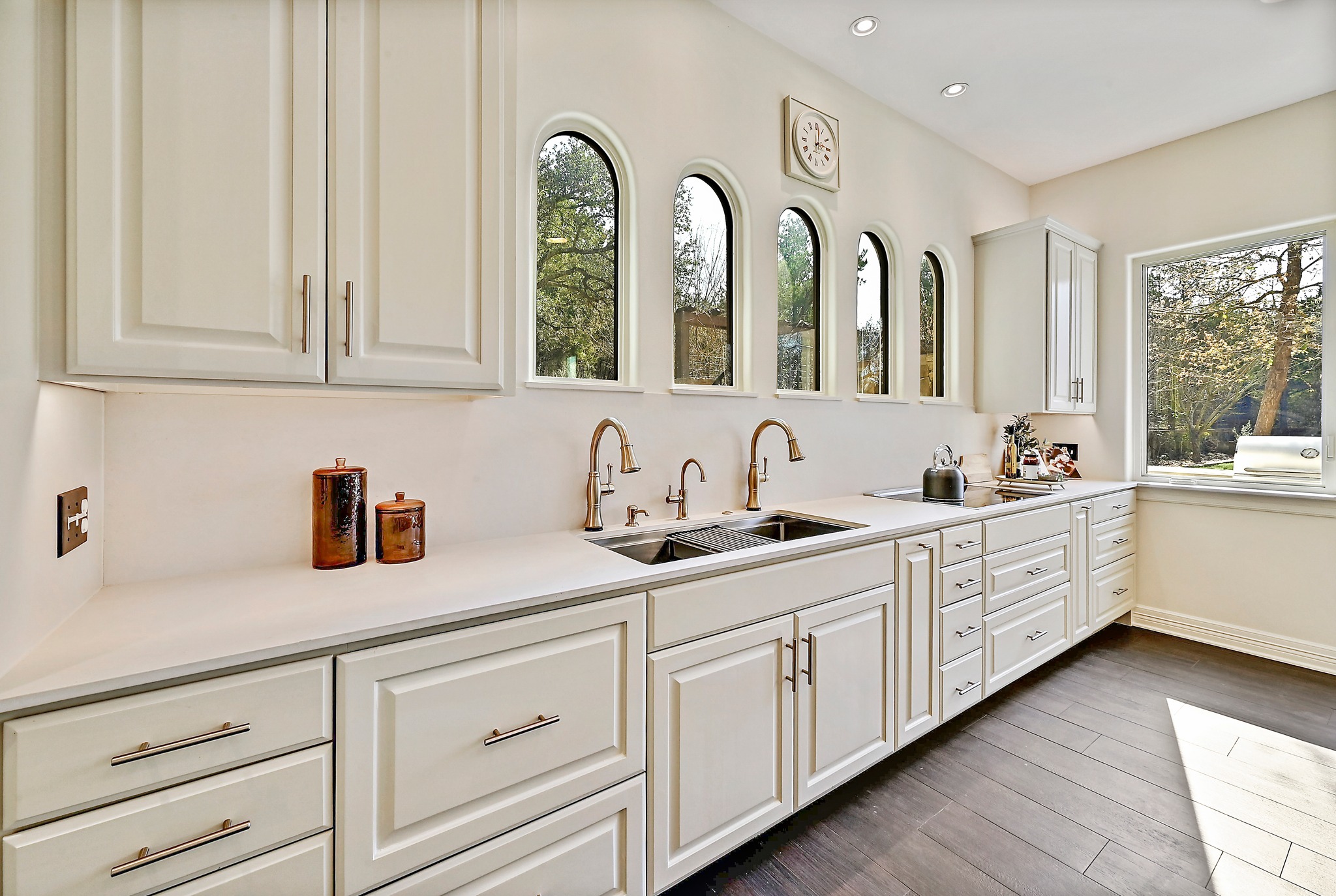 13201 Winding Creek Road Austin, TX 78736 - Photo 6 of 39 a bathroom with a granite countertop sink mirror and window