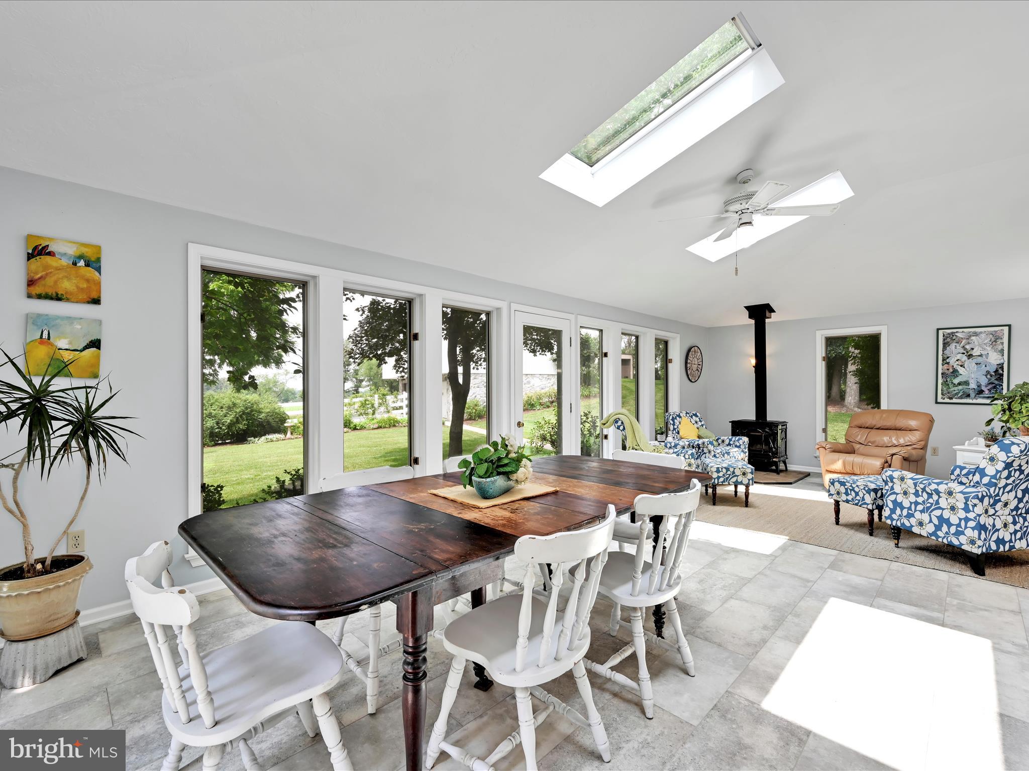 350 Indian Run Road Stevens, PA 17578 - Photo 16 of 72 a view of a dining room with furniture window and outside view