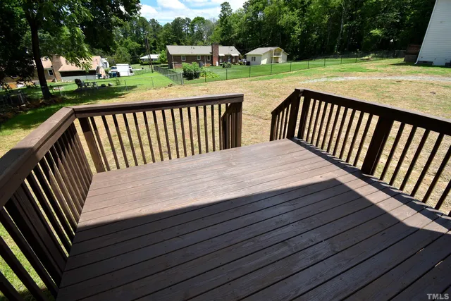 a view of outdoor space and deck