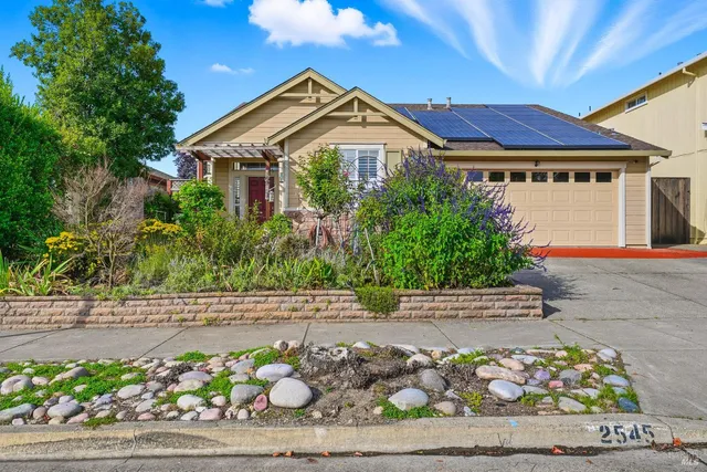 a front view of a house